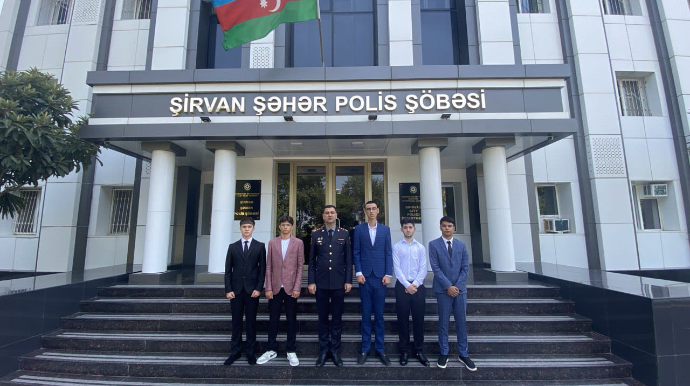 Polis Akademiyasına yüksək balla qəbul olunan gənclərlə görüş keçirilib - FOTO 