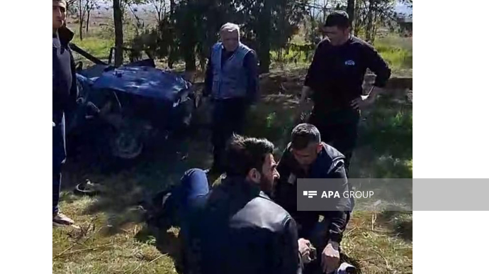 Bakı-Qazax magistralında avtomobil aşdı - FOTO - YENİLƏNİB