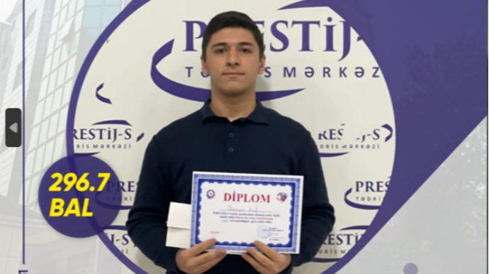 Buraxılış imtahanında ən yüksək balı o topladı  - FOTO