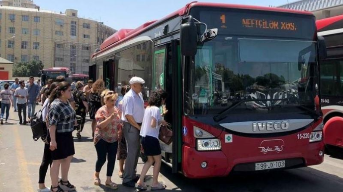 Bu avtobusların hərəkət istiqaməti dəyişdiriləcək 