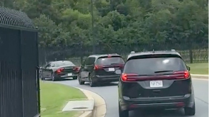 İlham Əliyevin Vaşinqtondakı korteji belə görüntüləndi - VİDEO 