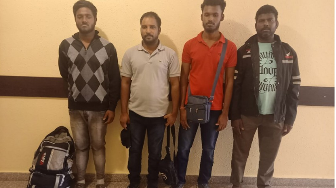 Azərbaycandan İrana qanunsuz keçmək istəyən Şri-Lanka vətəndaşları saxlanılıb  - FOTO