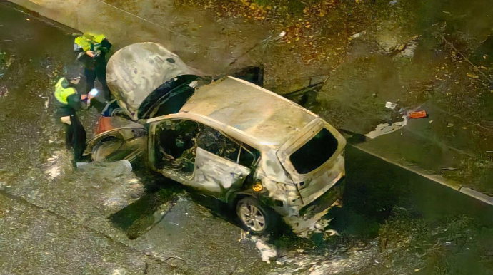 Keçmiş həyat yoldaşına əsəbiləşən sərxoş ər maşını yandırıb qisas aldı  - VİDEO 