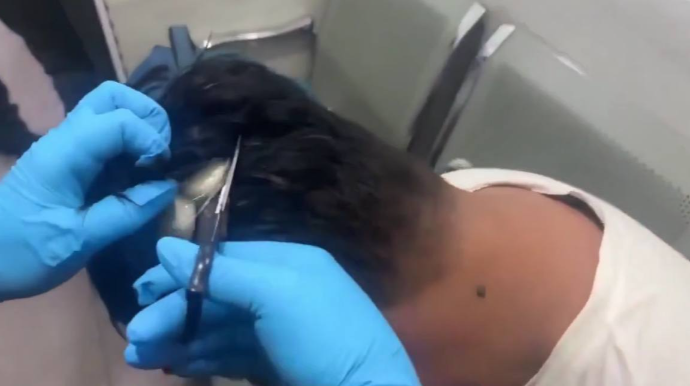 Narkokuryer narkotiki parikin altında keçirməyə çalışdı - VİDEO 