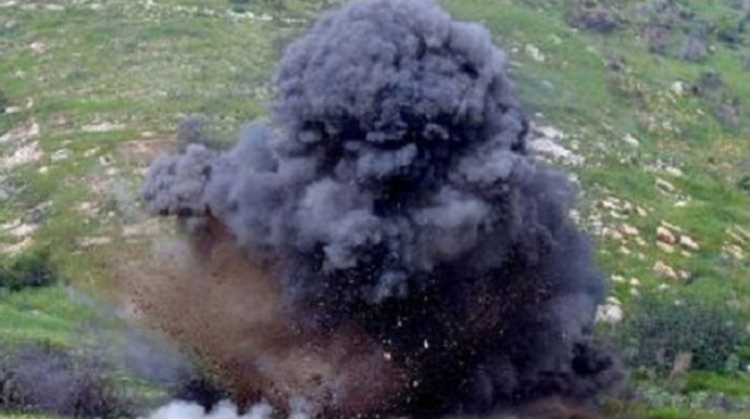 Tərtərdə mina partladı, bir nəfər xəsarət aldı 