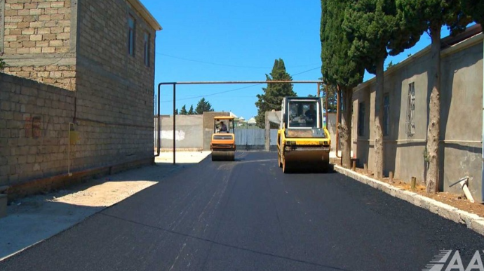 Bakının Qaçaq Nəbi küçəsi təmir olunur  - VİDEO