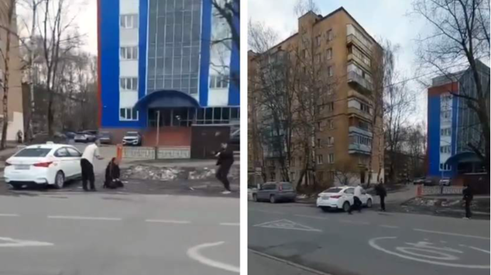 Narkotik qəbul edənlər taksinin yolunu kəsdi – Sürücü bibər qazı ilə cavab verdi - VİDEO 