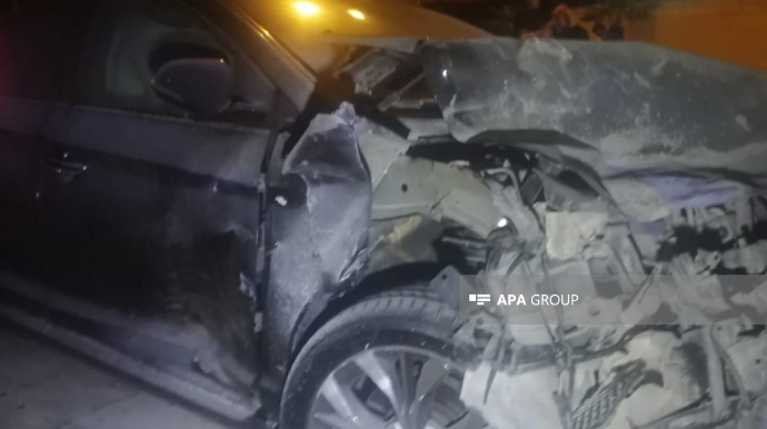 Oğuzda minik avtomobilləri TOQQUŞDU:  xəsarət alan var - FOTO 