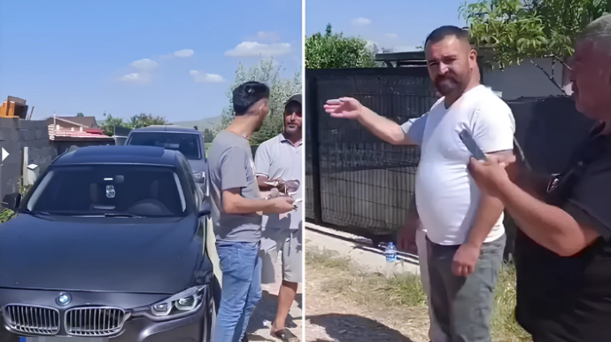 “BMW” ilə 4 ədəd quşu barter etdilər - VİDEO