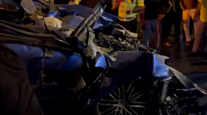 "Nikosayağı"nın avtomobilinin son halı - VİDEO 