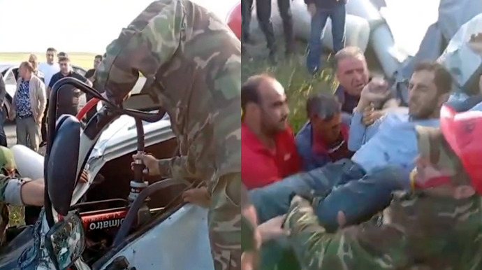 Qobustanda iki maşın toqquşub, xəsarət alan var – VİDEO 