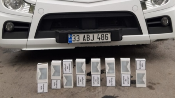 Yük avtomobillərindən qanunsuz siqaretlər aşkarlanıb - FOTO