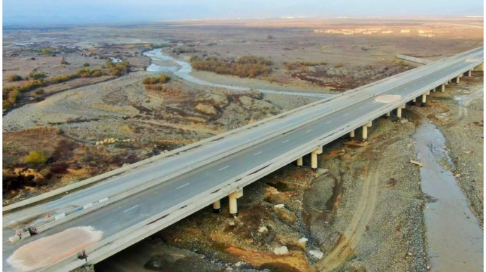 Ağdam-Füzuli yolunun inşasının 82 %-i icra olunub - FOTO - VİDEO