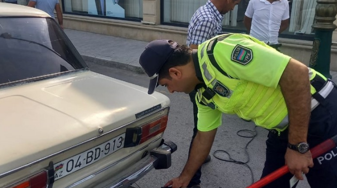 Kürdəmirdə reyd zamanı 20 sürücü cərimələndi  - FOTO