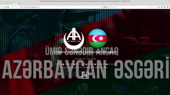 Azərbaycanlı xakerlər 30-dək erməni saytını dağıdıblar 