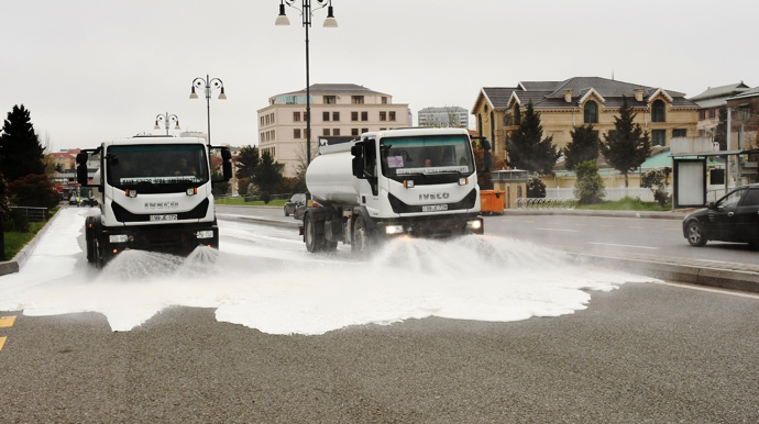 Güclü yağışdan sonra paytaxtda genişmiqyaslı daxili iməcilik keçirildi - FOTOLAR 