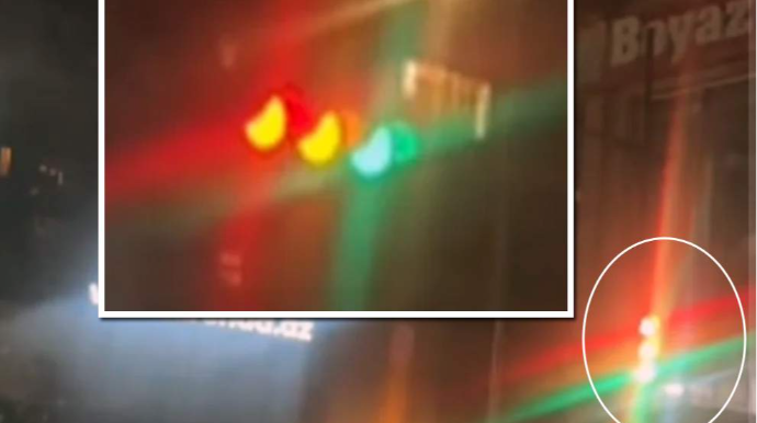 Bakıda işıqforun üç işığı birdən yandı: Sürücülər ... - AÇIQLAMA - VİDEO