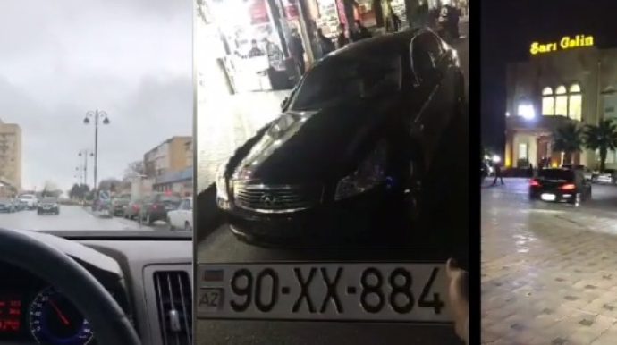 "Avtoşluq" edib videosunu yayan daha bir sürücü - 90 XX 884 - VİDEO