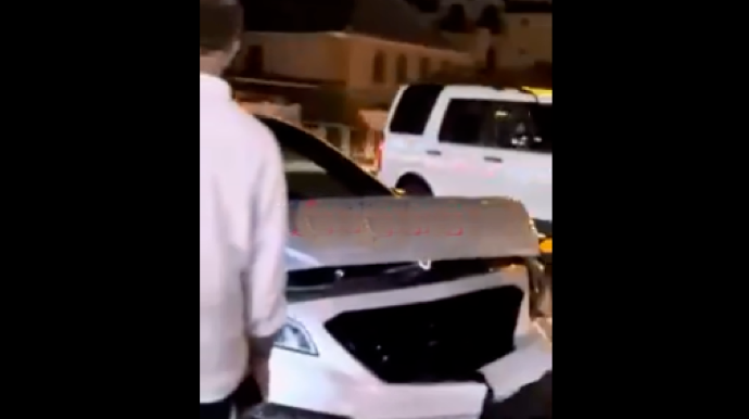 Bakıda "Hyundai" "Toyota"ya çırpılıb - VİDEO