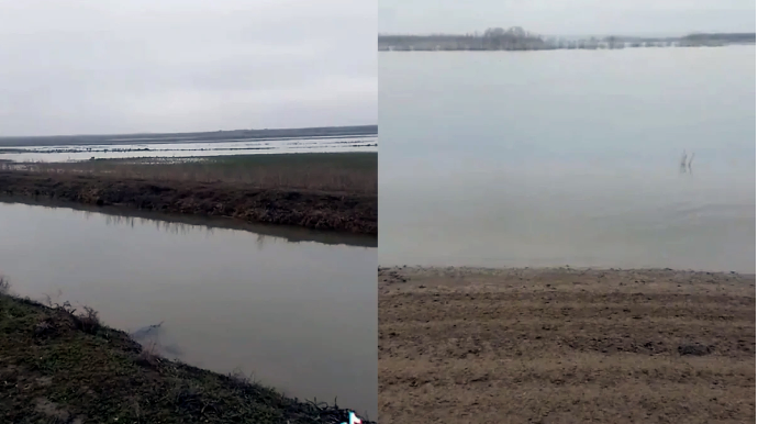 Kür çayı daşdı - Samuxda əkin sahələrini su basdı 