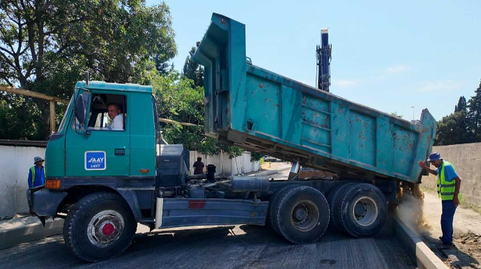 Daha bir küçə təmir olunur - FOTO - VİDEO