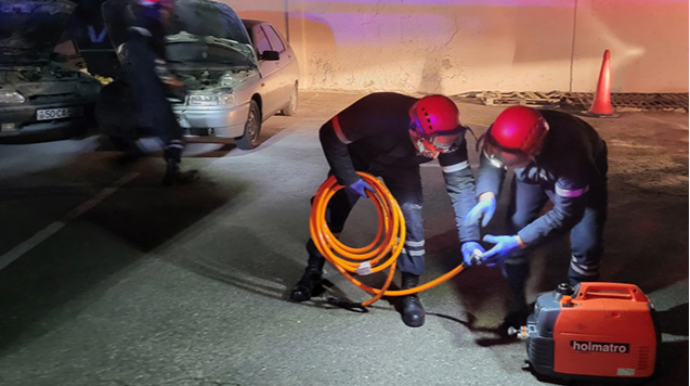 FHN gecə təlimi keçirdi - VİDEO