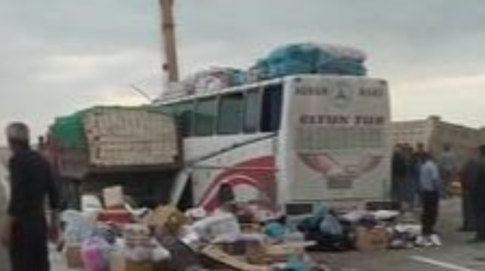 Azərbaycanda baş verən ağır qəzanın görüntüləri - VİDEO