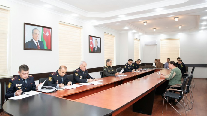 Daxili işlər naziri Qusarda vətəndaş qəbulu və sıra baxışı keçirib  - FOTO - VİDEO