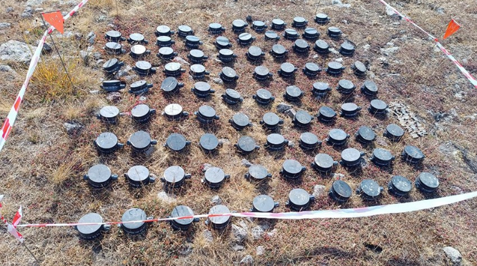 Ermənilərin Laçında basdırdığı daha 90 ədəd mina aşkarlanıb  - FOTO