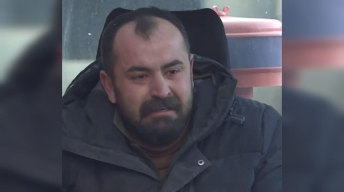 Türkiyədə kran işçisi atasını özü xilas etdi - VİDEO