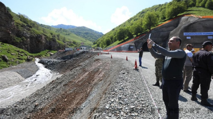 Diplomatlar Toğanalı–Kəlbəcər–İstisu yolunun tikintisi ilə tanış olublar  - FOTO