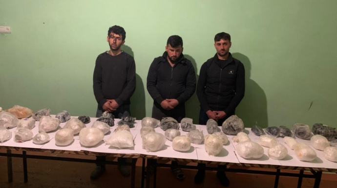 Azərbaycana İrandan 73 kq narkotikin gətirilməsinin qarşısı alınıb  - FOTO