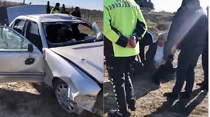 Ələtdə ağır qəza:  “Mercedes” 7 dəfə fırlanaraq dərəyə düşdü  - VİDEO