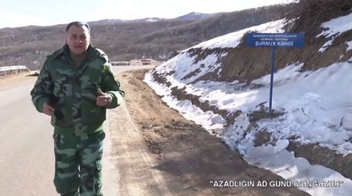 Mirşahin Ermənistan ərazisinə keçib reportaj hazırladı - VİDEO