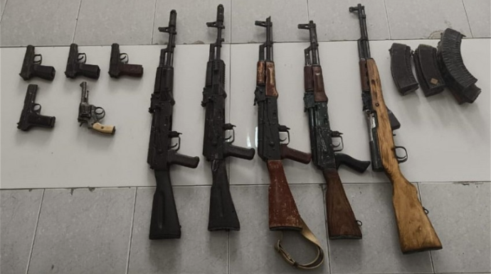 Xankəndidə xeyli silah-sursat aşkarlanıb 