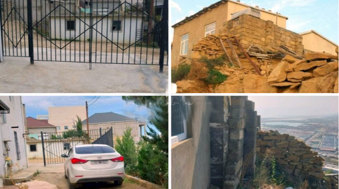 Məmur kabinetində gizləndi:  Qalmaqallı direktorla sakinlər arasında qarşıdurma - FOTO - VİDEO 