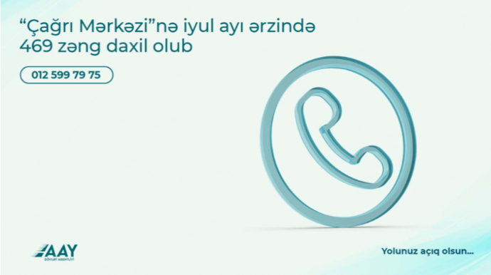 AAYDA:  “Çağrı mərkəzi”nə iyul ayı ərzində 469 zəng daxil olub