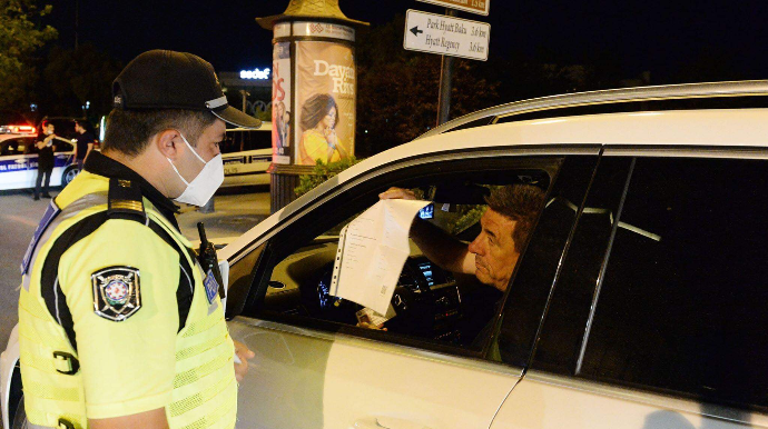 Polis postlarında yoxlamalar davam etdirilir - FOTO