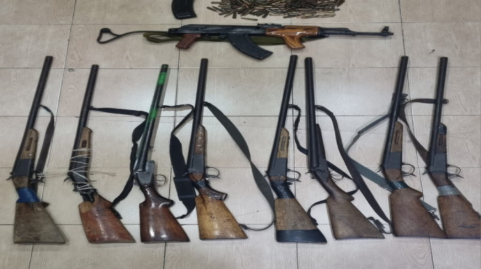 Saatlıda 31 odlu silah təhvil götürülüb  - FOTO