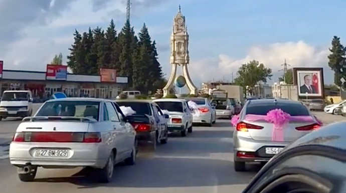 Xaçmazda toy karvanında üç “VAZ” toqquşdu    - ANBAAN VİDEO