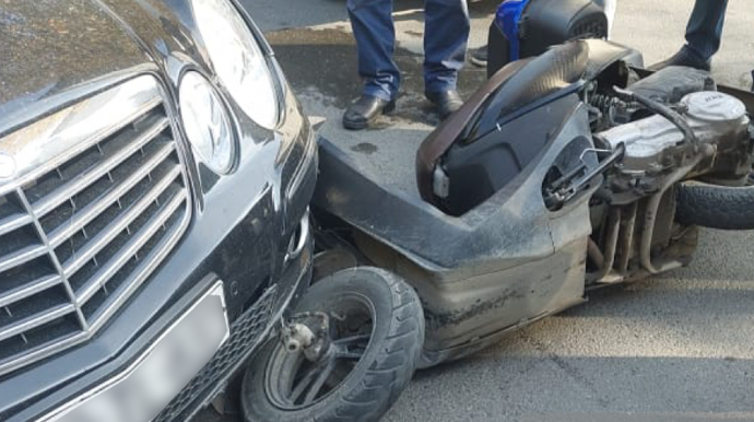 Şabranda motosiklet aşıb, ölən var 