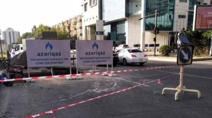 Некоторые районы Баку остались без газа