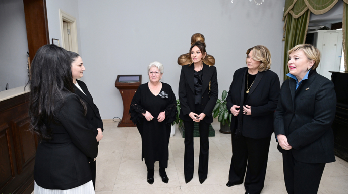 Mehriban Əliyeva Gürcüstanda Azərbaycan Mədəniyyəti Muzeyində - FOTO