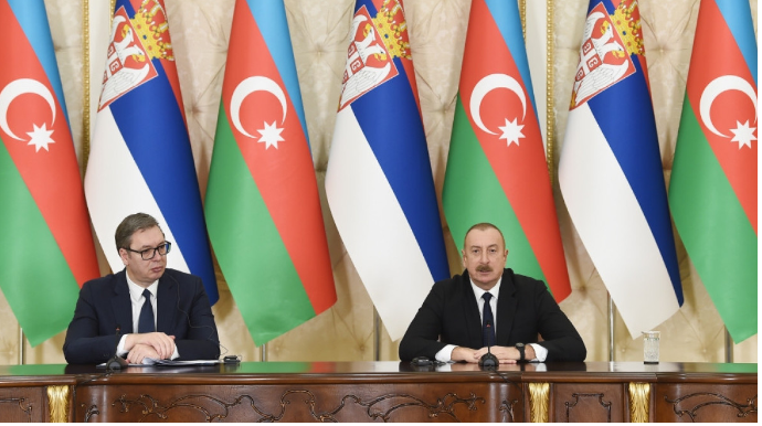 Azərbaycan və Serbiya prezidentləri mətbuata bəyanatlarla çıxış etdilər