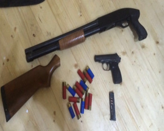 Avtomobildən tüfəng və tapança aşkarlandı - Şirvanda