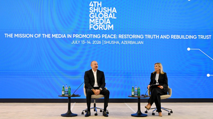Prezident İlham Əliyev IV Şuşa Qlobal Media Forumunun açılışında iştirak edib - VİDEO  