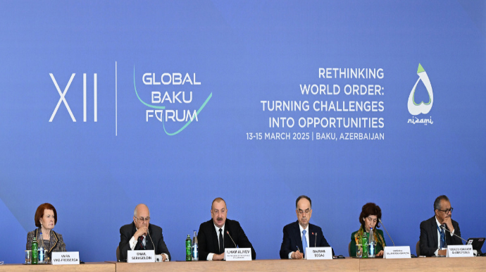 Prezident XII Qlobal Bakı Forumunun açılış mərasimində çıxış edib - FOTOLAR