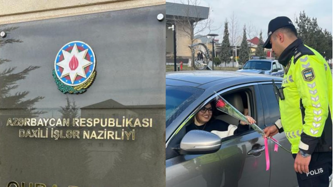 Quba polisi xanımları 8 Mart münasibətilə təbrik etdi - FOTO