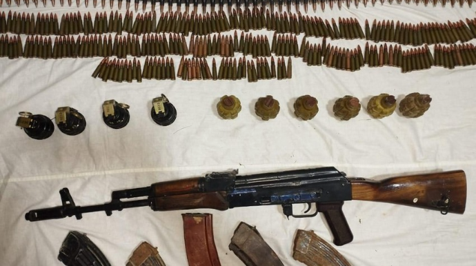 Goranboyda silah-sursat aşkarlanıb 