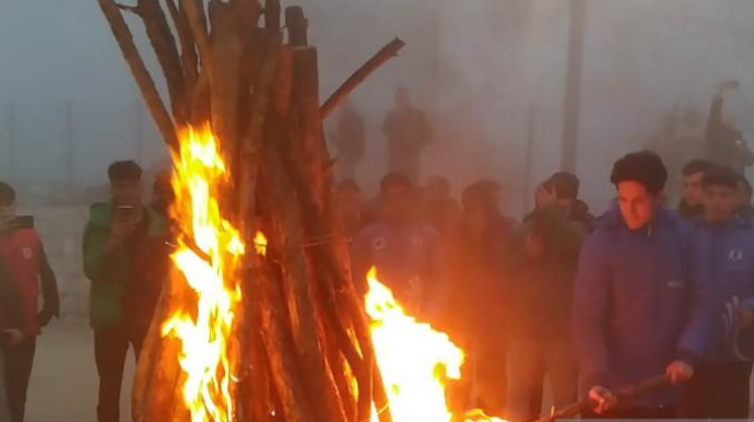 Şuşada Novruz tonqalı qalanıb, aksiya bayram əhvali-ruhiyyəsi ilə davam edir - YENİLƏNİB - FOTO 